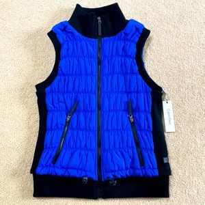 NWT Calvin Klein blue puffer vest L